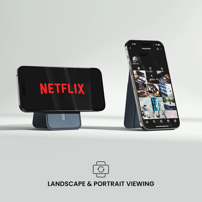 Mag Mate™ Leather Wallet - Mag-Safe Phone Stand - Drawstring for Easy Card Access. Multifunctional, Slim & Minimal Design